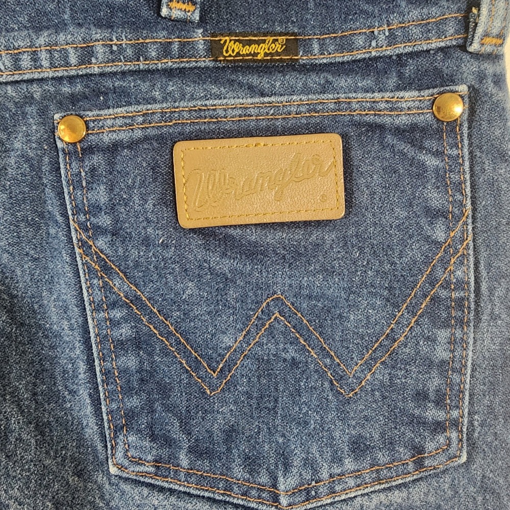 Wrangler 13MWZ Cowboy Cut Mens Blue Denim Jeans Made in USA 36x30 Original Fit - Picture 4 of 10